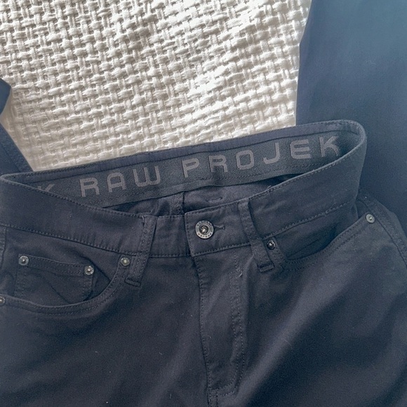 Men's Slim Fit Black Pants - Picture 7 of 15